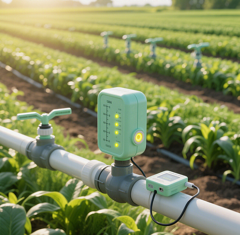 Sensor in agricultural field irrigation system